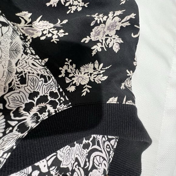 Free People Bomber Jacket Floral Size S Snap Button Pockets Feminine Boho Retro - Picture 10 of 13